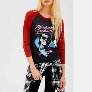 Michael Jackson Beat It Pop King 3/4 Tee M NWT